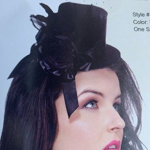 Womens Satin Mini Top Hat
